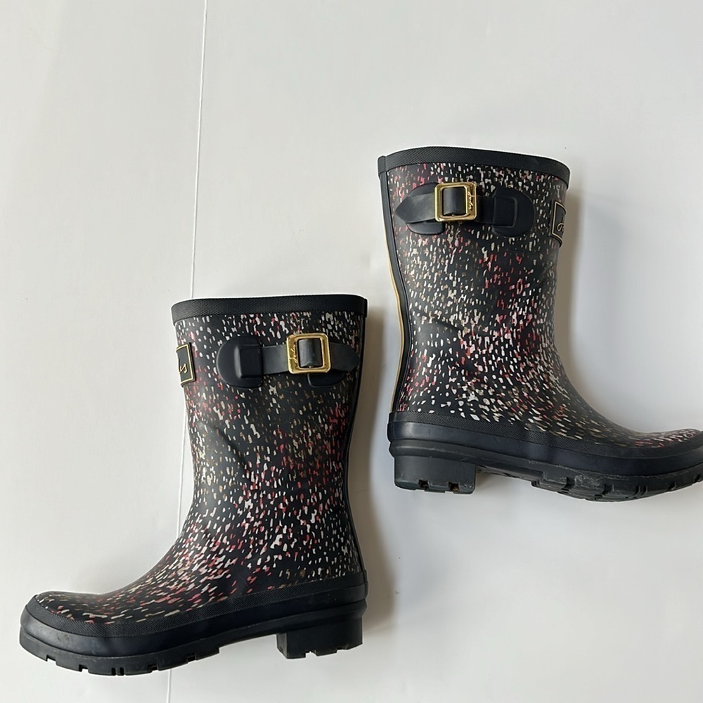 Joules Molly Navy Welly Rainboot